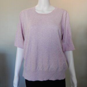 GAP Short Sleeve Lavender Lightweight Sweater XL